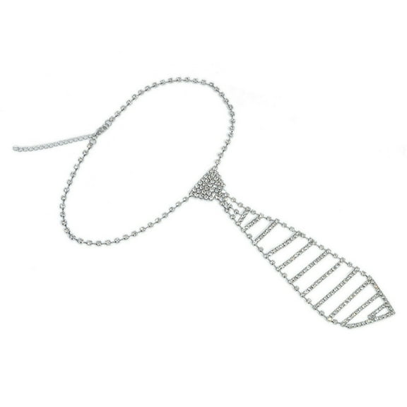 Sexy Women Rhinestone Bling Bow Tie Fashion Necktie Choker NecklaceWomens Necklaces Everyday Wear