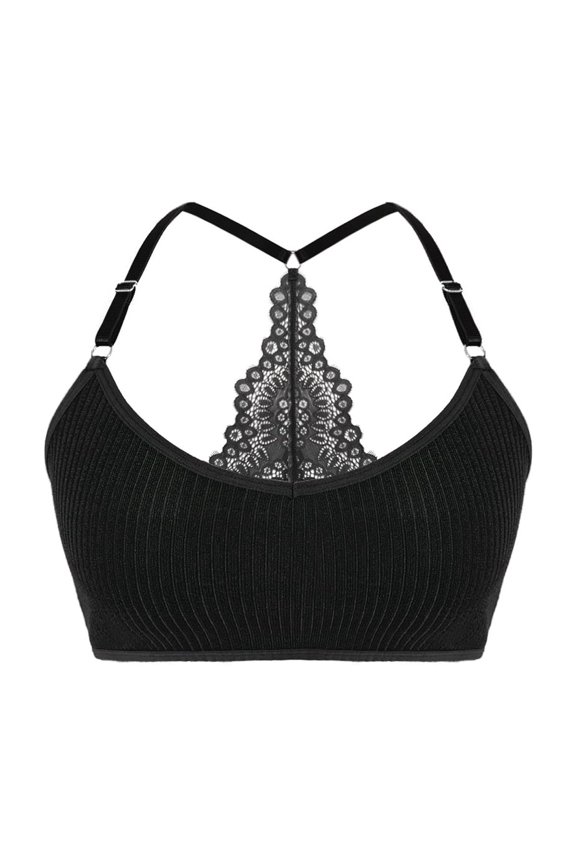 New Sexy Women Underwear Backless Ribbed Bras Female Brassiere Breathable Camisole New Fashion Lingerie Solid Wireless Ladies Bras