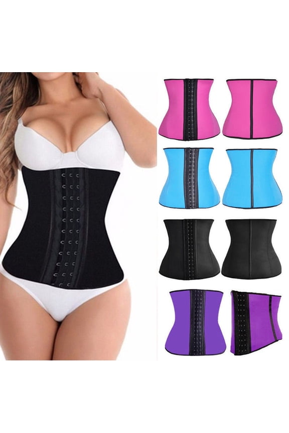 Sexy Women's Latex Underbust Body Shaper Waist Slim Clincher Corset Gym Sports Waist Cincher Lose Weight Appetite Control Shaper
