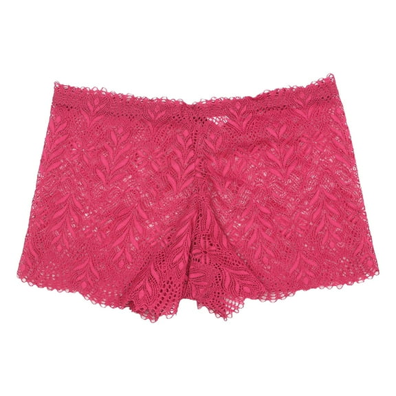 Sexy Women's Underwear Lace Boxers Mid Waist Lift Leaf Shaped Hollow Breathable Covering Large Size Pants Panties Cotton