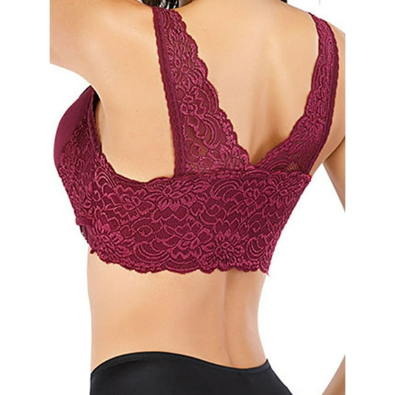 Sexy Womens Lace Padded Bra Sport Crop Top Lingerie Cotton Push up Seamless Activewear Tank Tops Bra