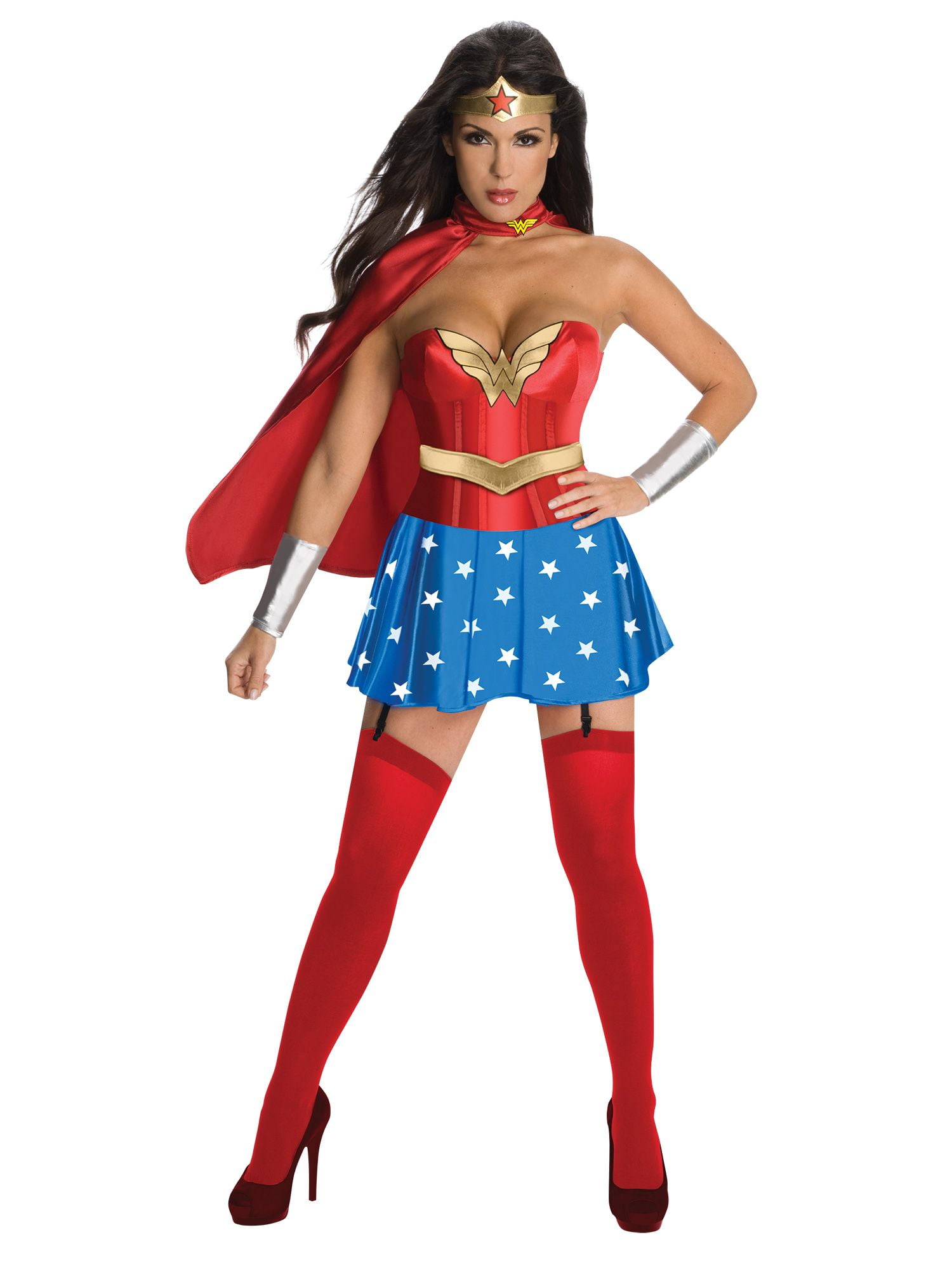 Adult Wonder Woman Costume Halloween Cosplay Party Fancy Dress Outfit