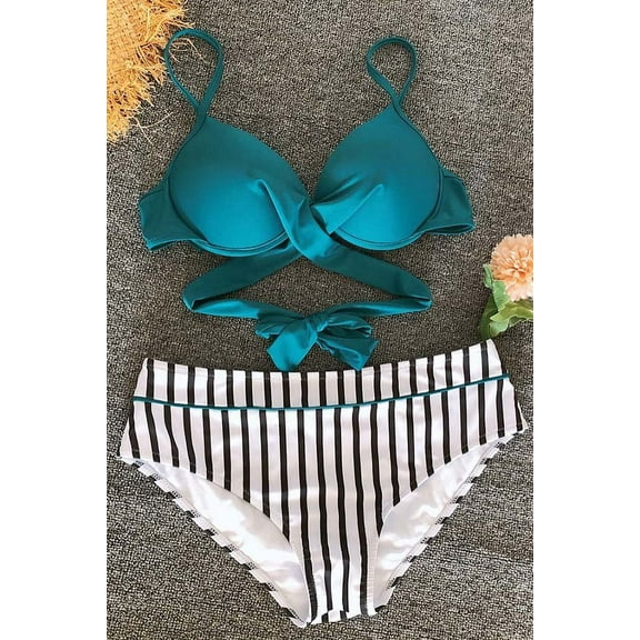 Sexy Wrap Bikini Two Piece Set Double Band Tie  Success