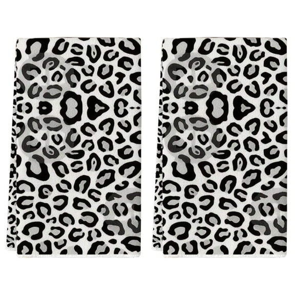 Sexy leopard print kitchen towels, dish towels, absorbent and non-slip, suitable for multi-purpose household cleaning in the kitchen, bathroom, living room, dining room and bedroom