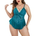 thumbnail image 1 of Avidlove Plus Size Lingerie for Women One Piece Lace Corset Bodysuit Mesh Chemise Sleepwear L-5XL, 1 of 4