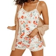 thumbnail image 1 of Sexyfree Women Cami Pajamas Set Lace Trim Sleepwear Sexy Pjs with Shorts Soft Nightwear, 1 of 6
