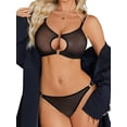 thumbnail image 1 of KISSGAL Women Lingerie Set Sexy Mesh Cut Out Bra and Panty Sets 2 Piece Underwear, 1 of 5