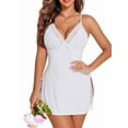 thumbnail image 1 of Sexyfree Women Lingerie Sexy Nightgown Lace Side Slit Spaghetti Strap Nightwear Chemise Nightdress, 1 of 2