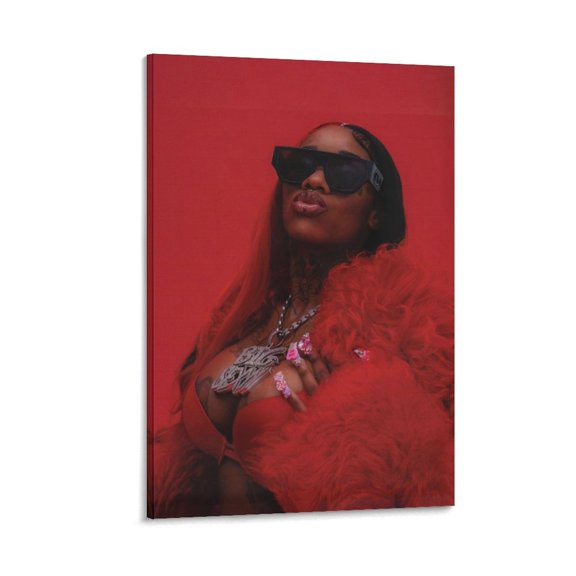 Sexyy Red Hot And Spicy RAPPER Art Sexy Poster Poster Decorative Painting Canvas Wall Art Living Room Posters Bedroom Painting 24x36inch(60x90cm)