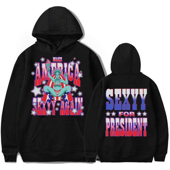 Sexyy Red Make America Sexyy Again Merch Hoodie Pockets Drawstring Unisex Hooded Sweatshirt Fashion Clothing