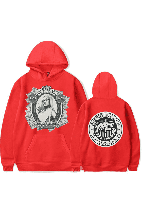 Sexyy Red Merch Hoodie 69 Cash Photo Hoodies Pullover Rapper For Fans Men Women Sweatshirt Long Sleeve Streetwear