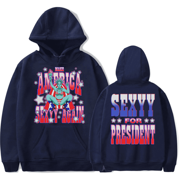 Sexyy Red Merch Hoodie Make America Sexyy Again Hoodies Long Sleeve Rapper For Fans Men Women Pullover Sweatshirt