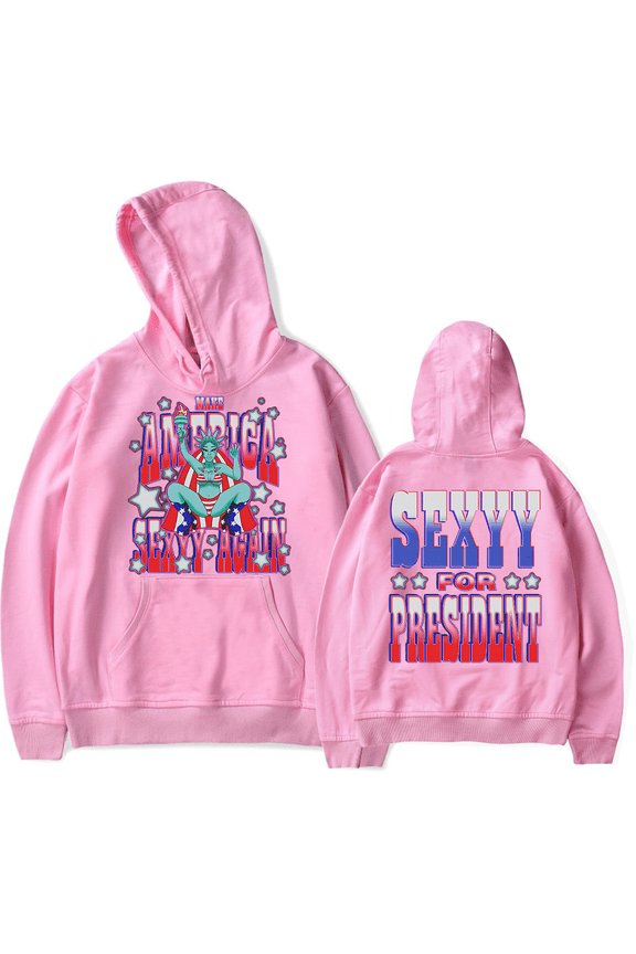 Sexyy Red Merch Make America Sexyy Again Hoodies Long Sleeve Rapper Fans Merch Sweatshirt Suit Unisex