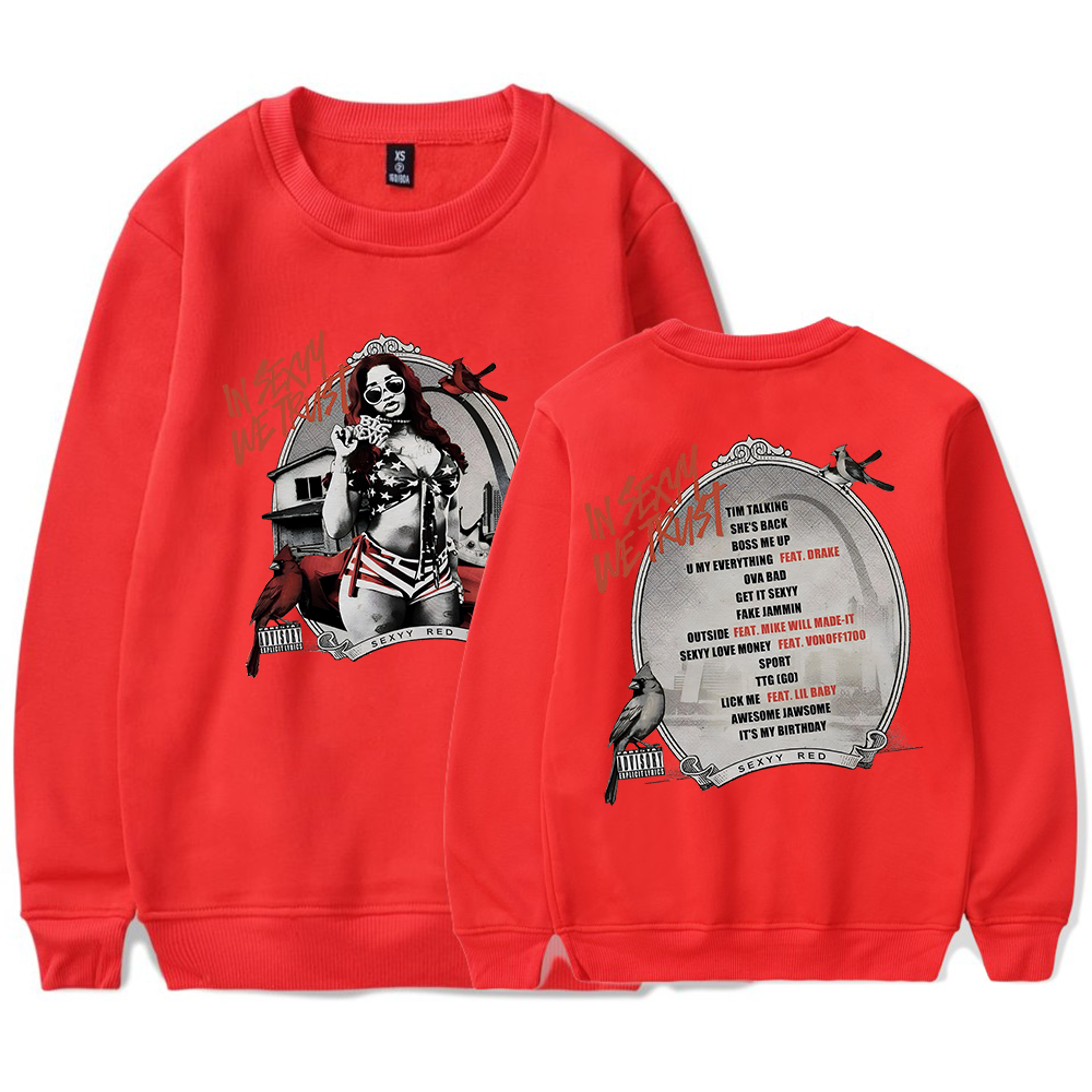 Sexyy Red Merch Rapper New Album Playlist Crewncek Sweatshirt Men/Women