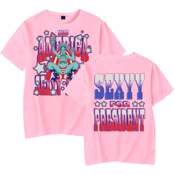 Sexyy Red Merch T-Shirt Make America Sexyy Again T shirt New Album Short Sleeve Rapper Streetwear Men Women Tee