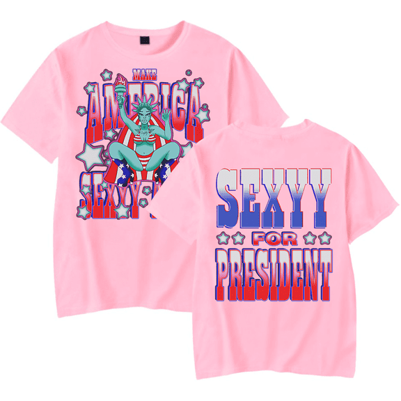 Sexyy Red Merch T-Shirt Make America Sexyy Again T shirt New Album Short Sleeve Rapper Streetwear Men Women Tee