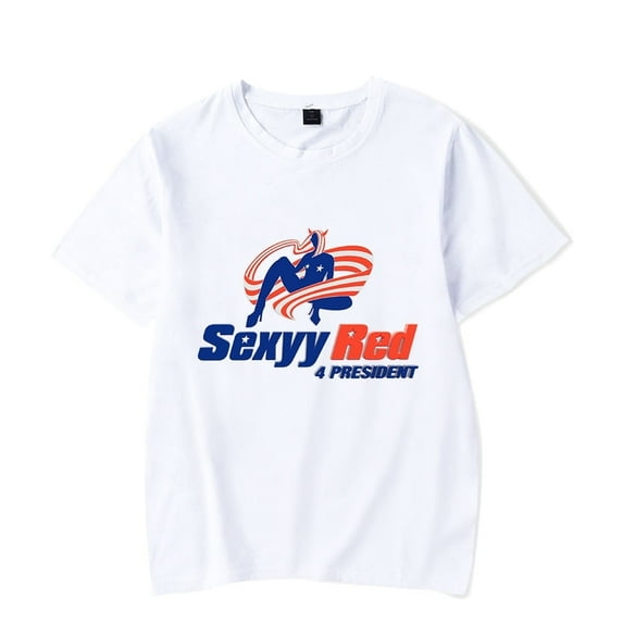Sexyy Red Merch T Shirt Sexyy For President Logo T-shirt For Fans Men Women New Logo Tops Rapper Streetwear Hip Hop Tee