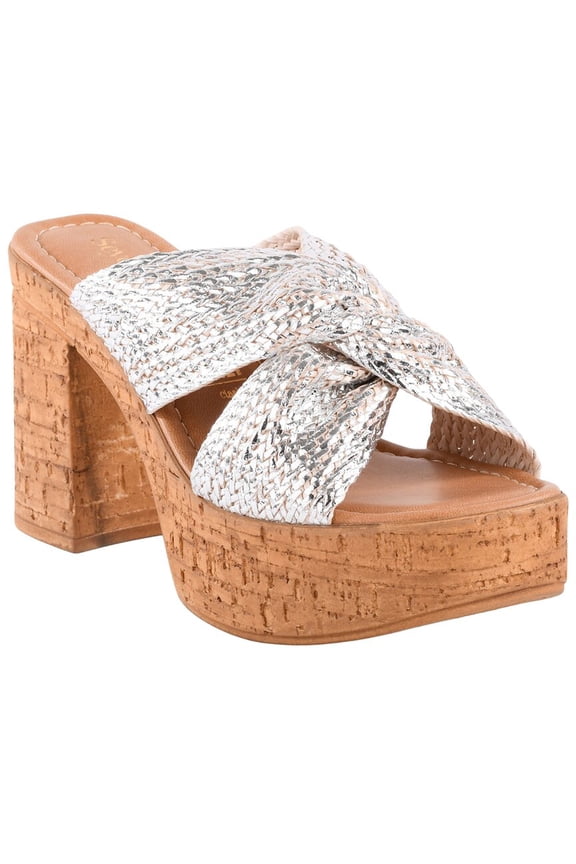 Adorned Slide, 9, Silver