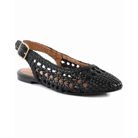 Seychelles Avalon Leather Flat, 8, Black