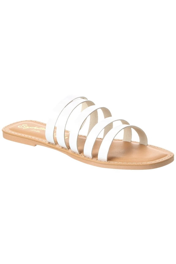 Bex Leather Sandal, 6, White