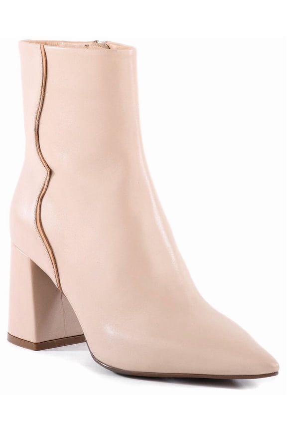 Broken Promises Leather Boot, 9, Beige