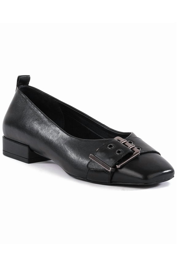 Cambridge Leather Flat, 6, Black