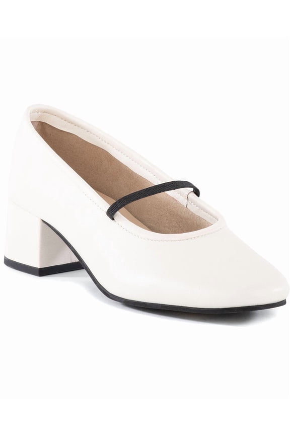 Dusk To Dawn Leather Pump, 7.5, White