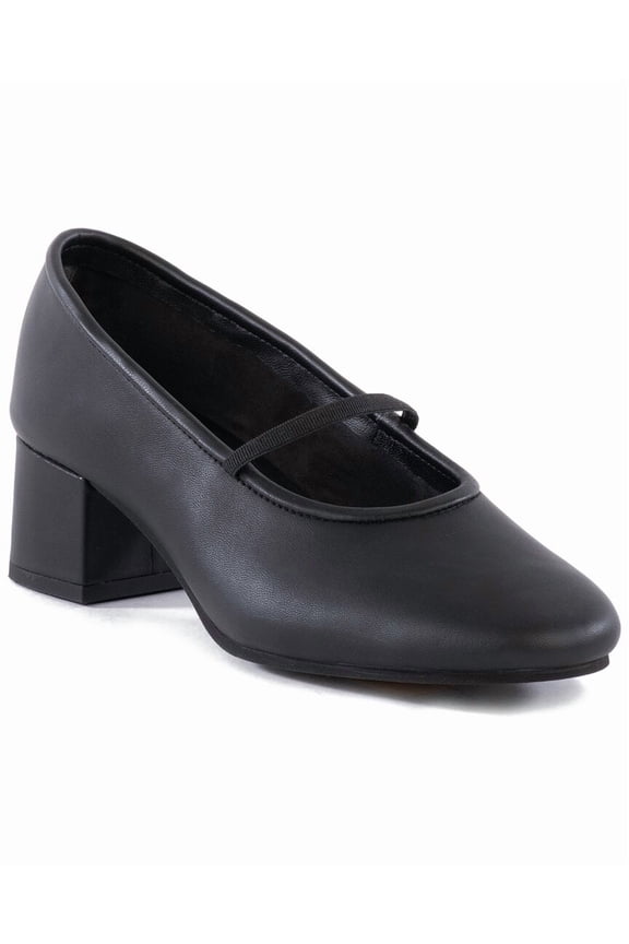 Dusk To Dawn Leather Pump, 7, Black