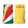 thumbnail image 1 of Seychelles Flag Men Basketball Sports Jersey Running Fitness Multifunction Sleeveless tshirt Exclusive Custom Name Nunber, 1 of 11