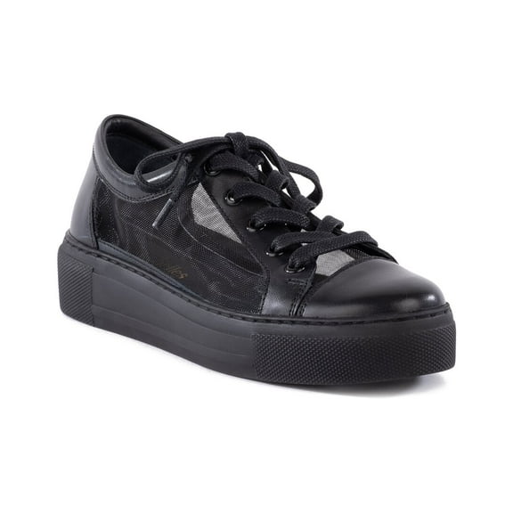 Seychelles Forever Young Leather & Mesh Sneaker, 9, Black