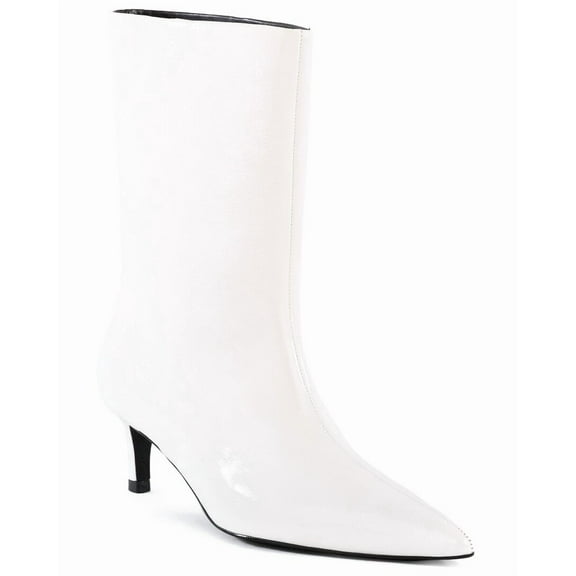 Seychelles Game Changer Crinkle Patent Boot, 9, White