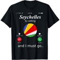 thumbnail image 1 of Seychelles Is Calling and I Must Go Seychelles Flag shirt T-Shirt, 1 of 4