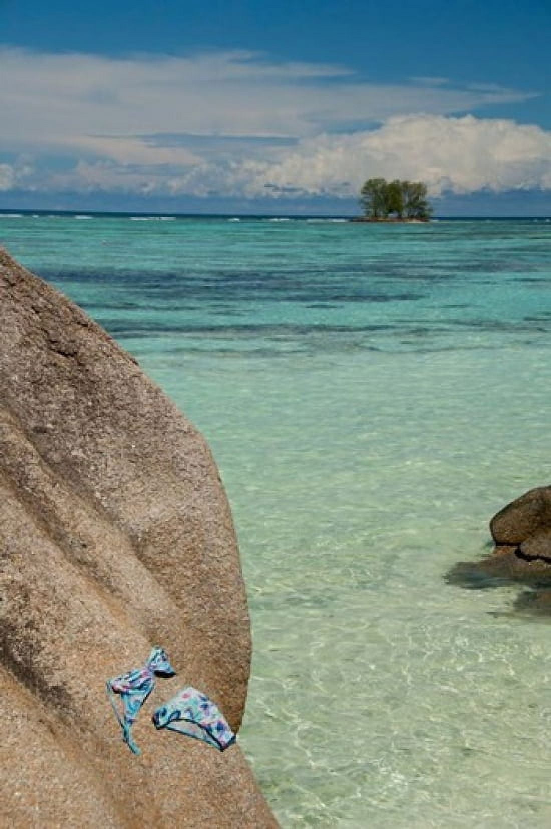 Seychelles La Digue Tropical escape Canvas Art - Cindy Miller Hopkins DanitaDelimont (23 x 34)