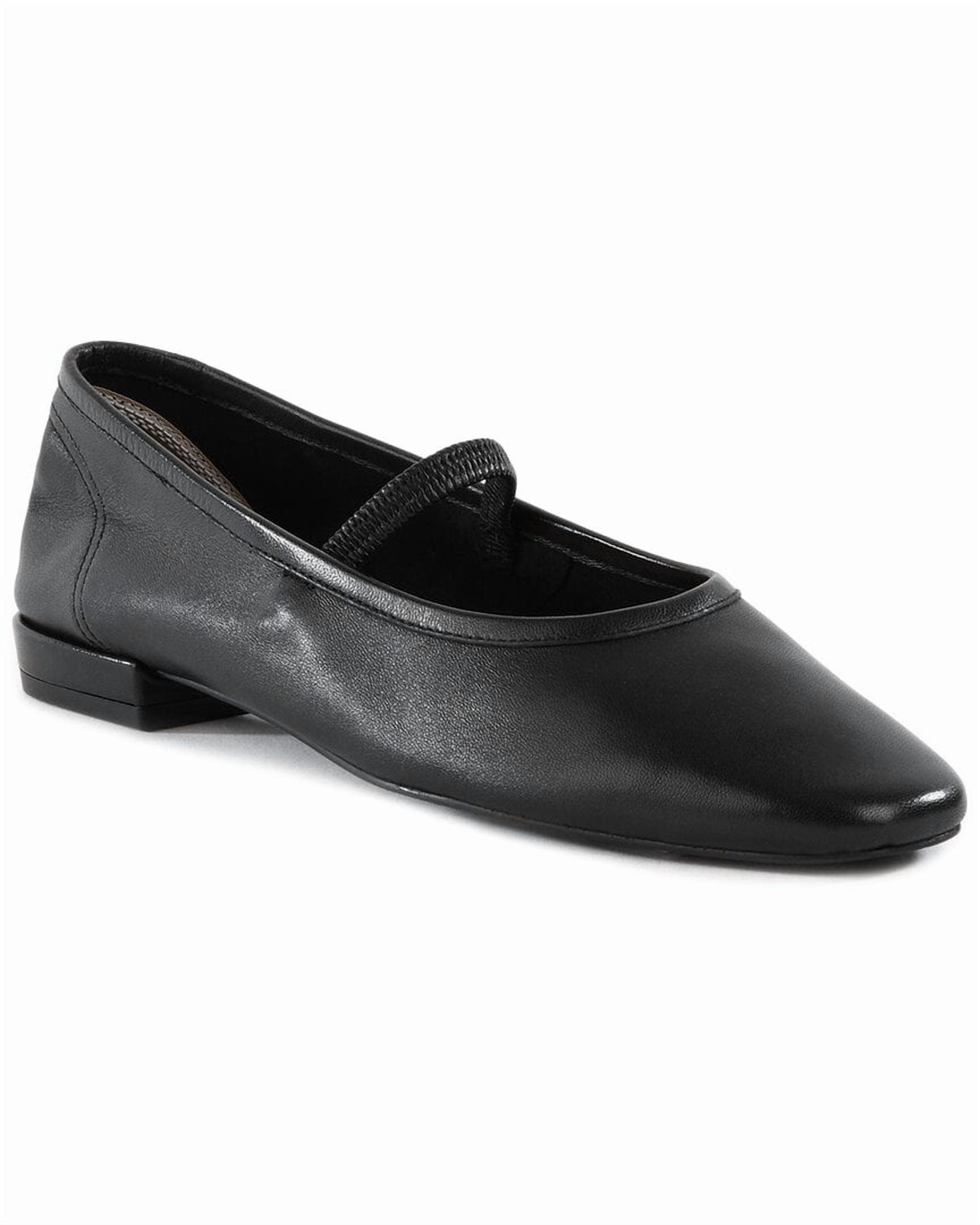Seychelles Maryjane Leather Flat, 10, Black - Walmart.com