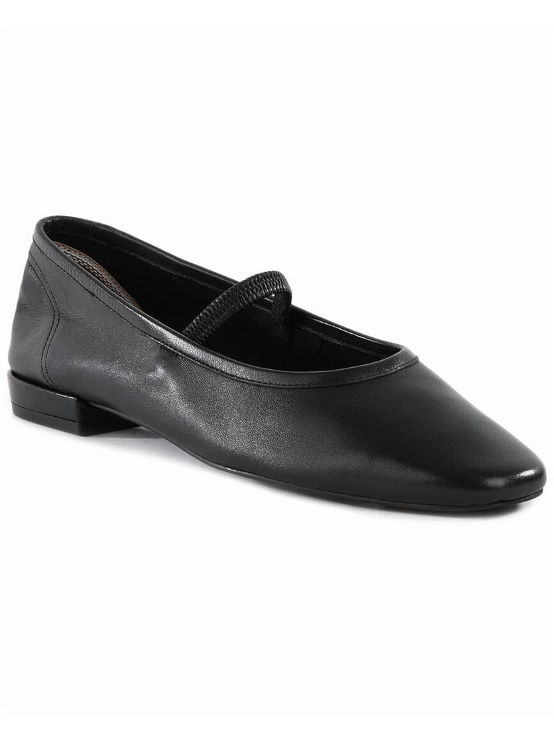 Seychelles Maryjane Leather Flat, 10, Black - Walmart.com