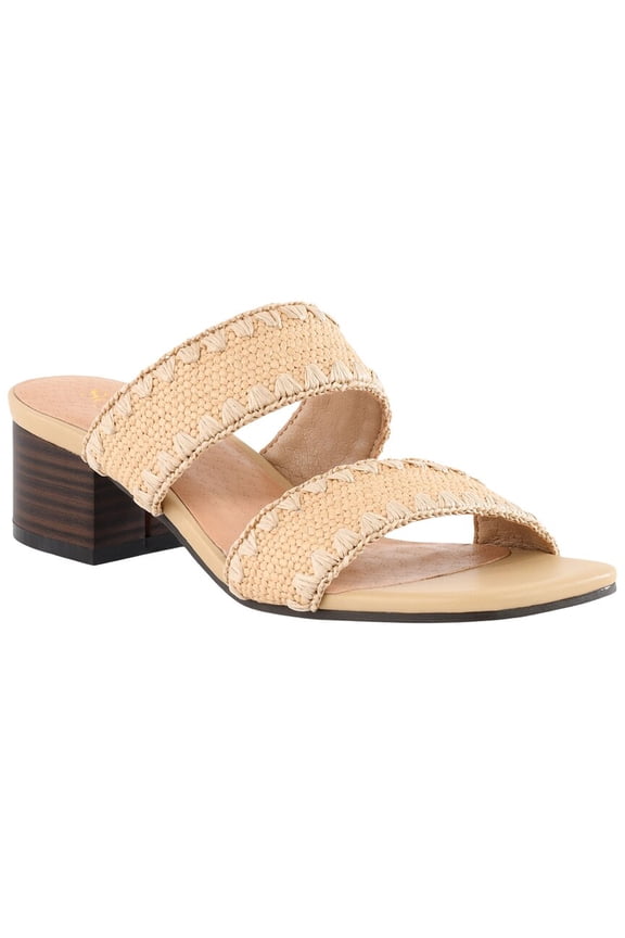 Maui Raffia Heeled Sandal, 8.5