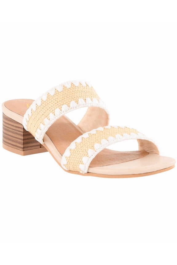 Maui Raffia Heeled Sandal, 8.5