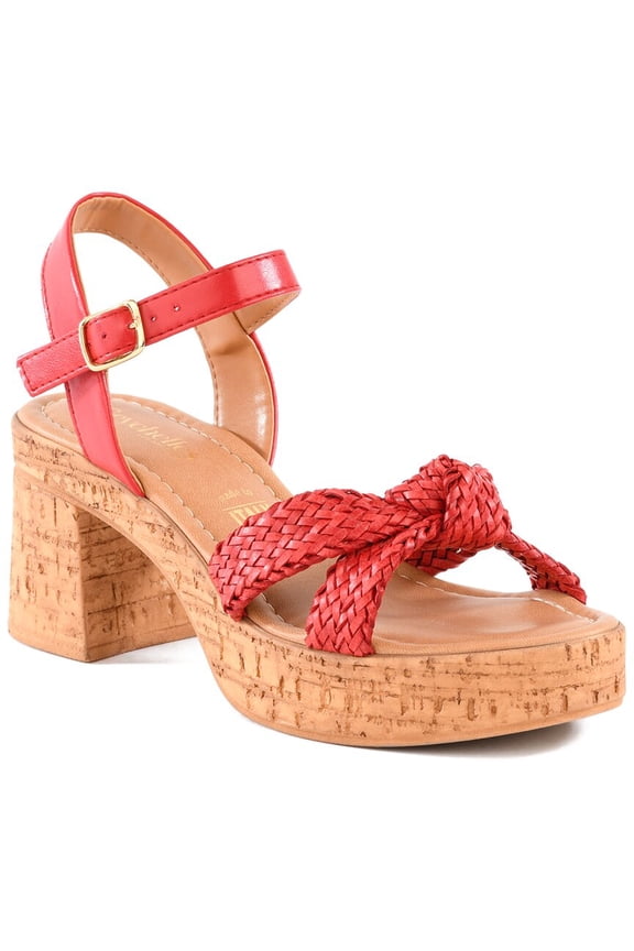 Musical Platform Sandal, 8, Red