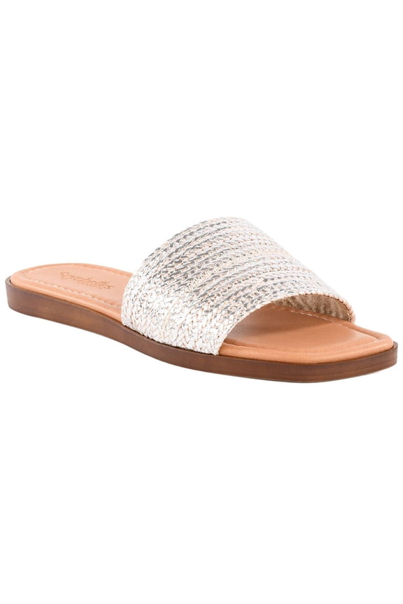 Palms Perfection Sandal, 6, Silver