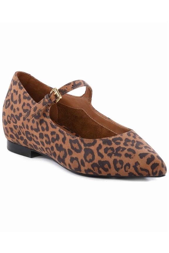 Pardon Me Suede Flat, 7, Brown