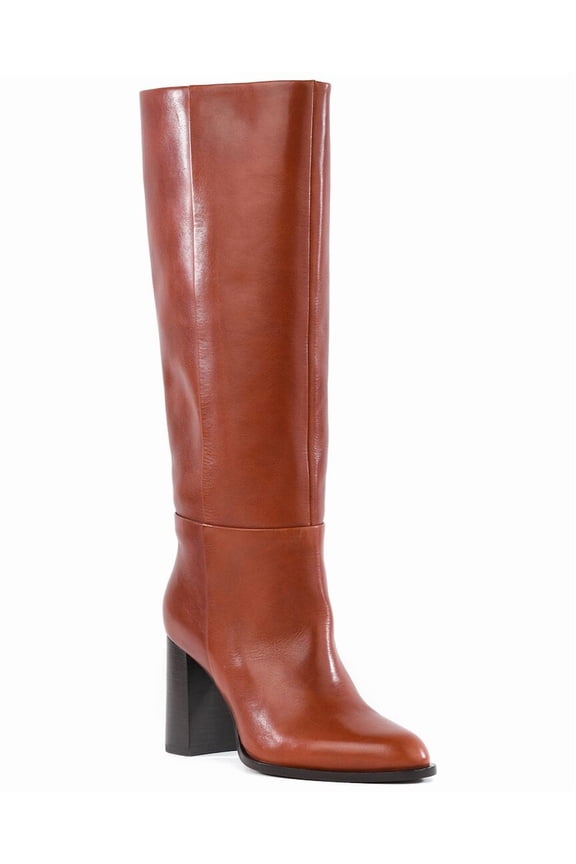 Push To Start Leather Boot, 8.5, Red