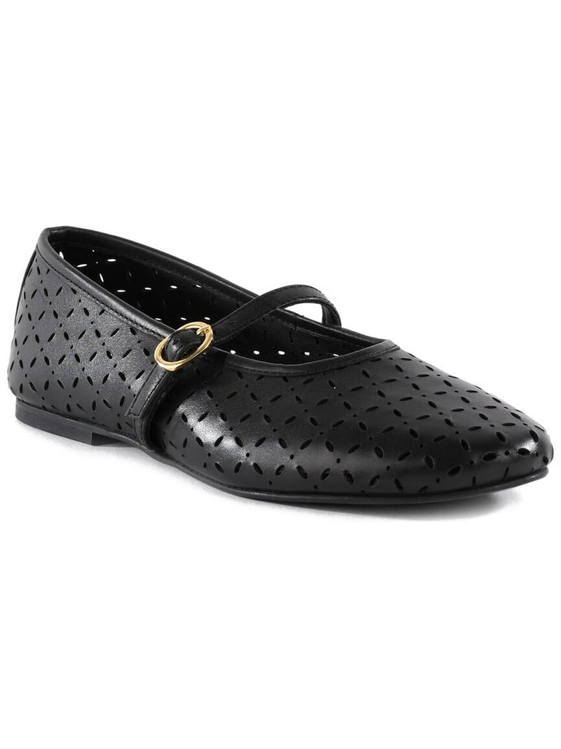 Seychelles Skyler Leather Flat, 8.5, Black - Walmart.com
