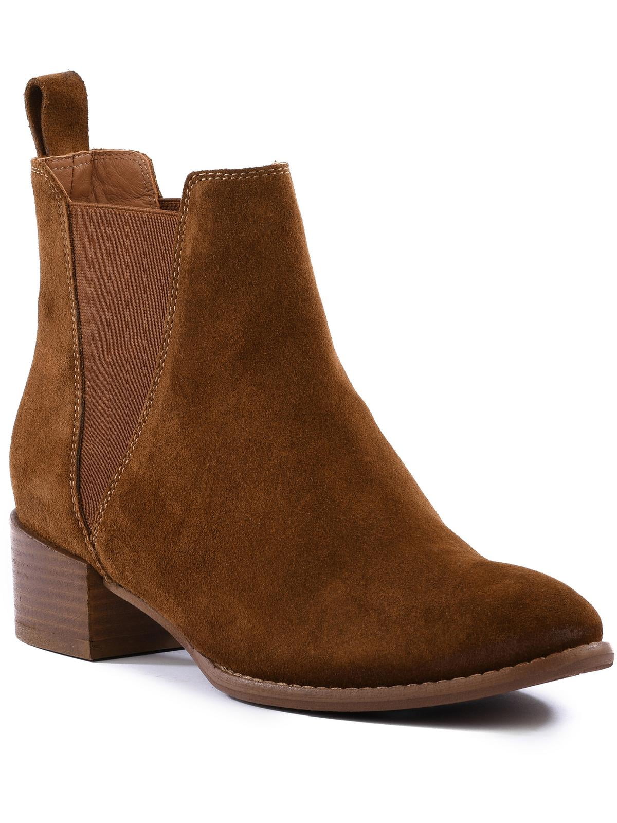 Seychelles Womens Leap Of Faith Suede Ankle Chelsea Boots