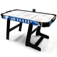 thumbnail image 1 of Seydrey Folding Air Hockey Table for Family, LED Electronic Scoring Sports Hockey Game,Powerful 12V Motor, Hockey Table Gaming Set, Includes 2 Pushers, 4 Pucks, Blue, 1 of 6