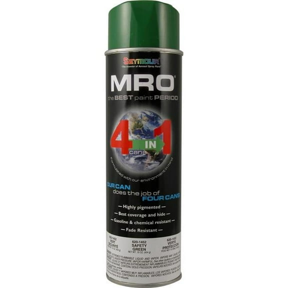 Seymour  20 oz MRO Safety Enamel High Solids Spray Paint, Green