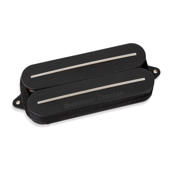 Seymour Duncan Black Winter Rails Bridge Humbucker Pickup 7-String, Passive, High-Output, Ceramic Magnets Black