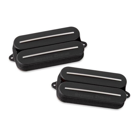 Seymour Duncan Black Winter Rails Humbucker Pickup Set  6-String, Passive, High-Output, Ceramic Magnets  Black