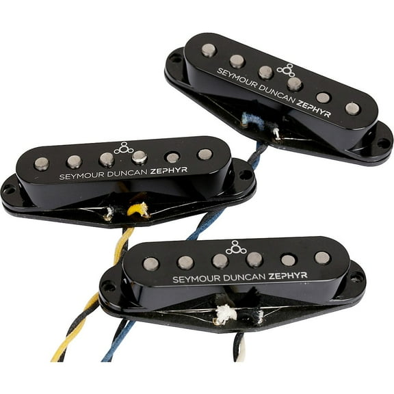 Seymour Duncan ZSL-1 Zephyr Silver Strat Pickup Set Black