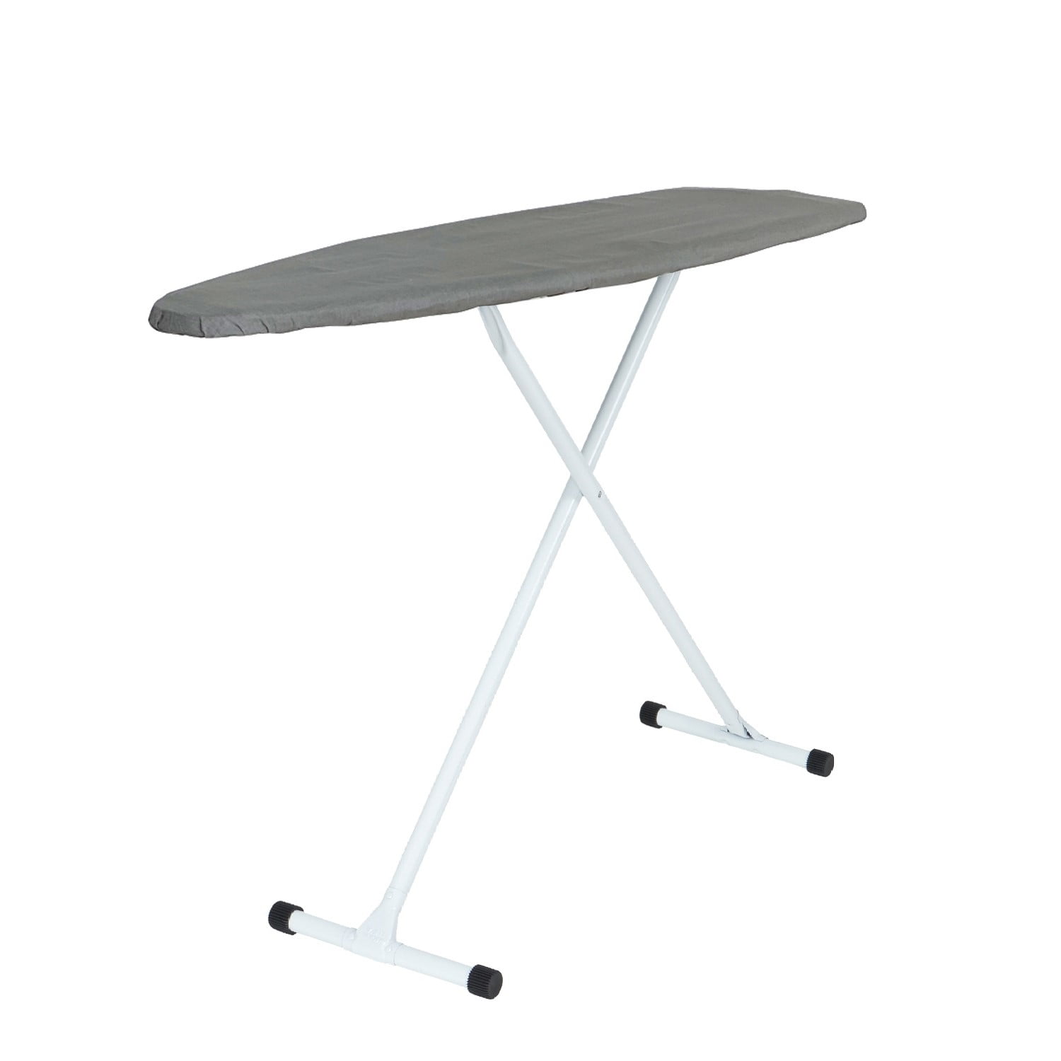 Seymour Home Products Adjustable Height, Freestanding T-Leg Ironing Board with enhanced grip feet, Solid Gray