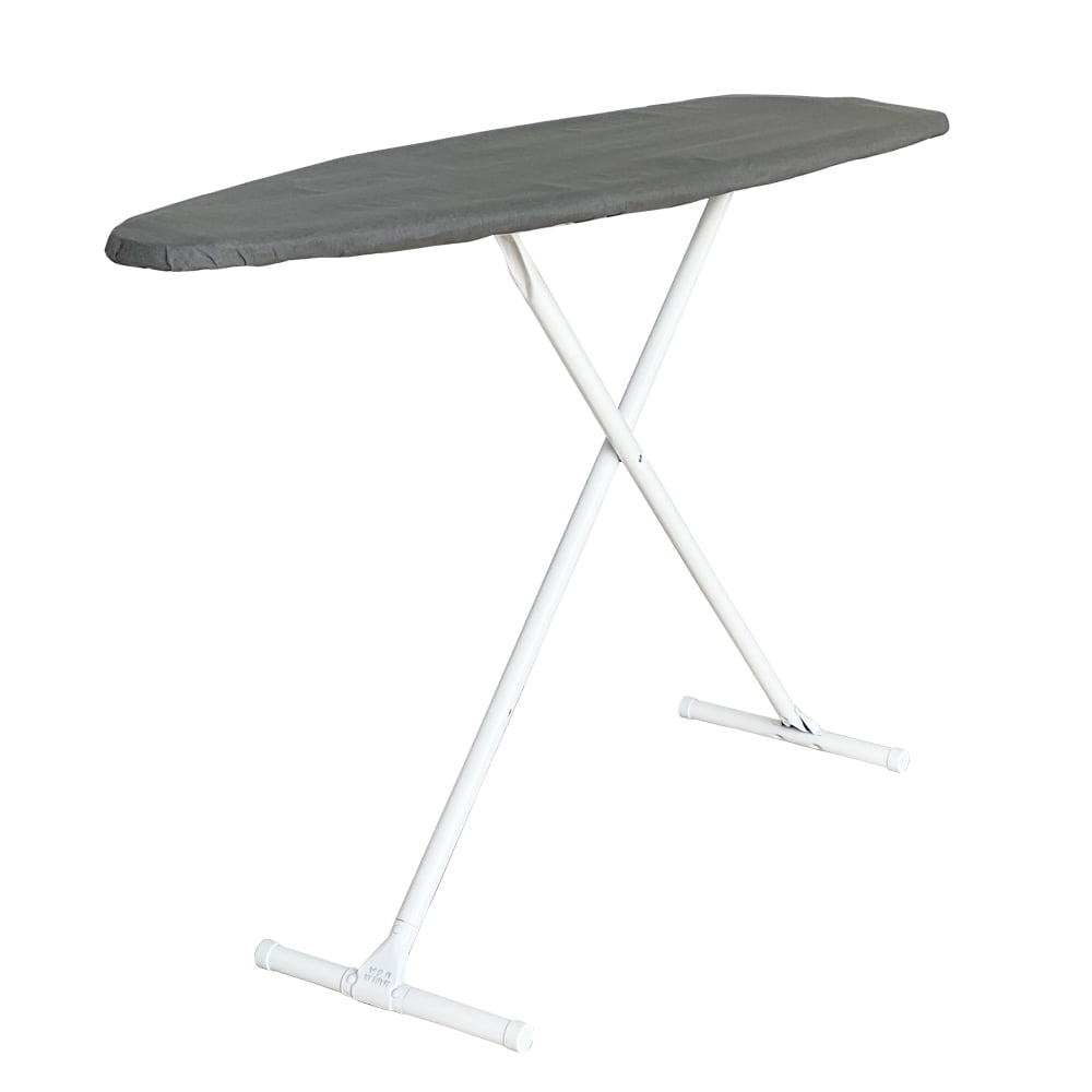 Seymour Home Products Adjustable Freestanding Ironing Board, Steel Frame with 100% Cotton Cover, Gray